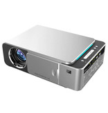 Alston T6 LED-Projektor - Mini Beamer Home Media Player Silber