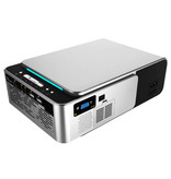 Alston T6 LED-Projektor - Mini Beamer Home Media Player Silber