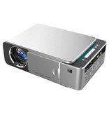 Alston T6 LED Projector - Mini Beamer Home Media Player Silver