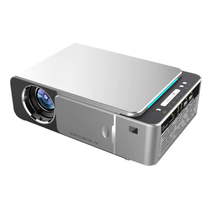 T6 LED Projector - Mini Beamer Home Media Player Silver