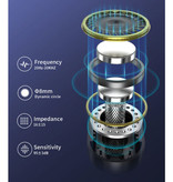 Stuff Certified® T1 TWS Sport Écouteurs sans fil Bluetooth 5.0 Écouteurs intra-auriculaires sans fil Écouteurs Écouteurs Noir