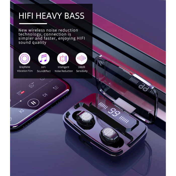 Stuff Certified® M11-9 TWS Bezprzewodowe słuchawki Smart Touch Control Słuchawki douszne Bluetooth 5.0 Bezprzewodowe słuchawki Słuchawki douszne Słuchawki