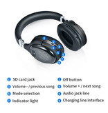 Stuff Certified® TM-061 Draadloze Koptelefoon Bluetooth Wireless Headphones Stereo Gaming Zwart