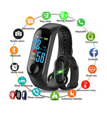 Stuff Certified® Original M3 Smartband Fitness Sport Activity Tracker Smartwatch Smartphone Watch OLED iOS Android iPhone Samsung Huawei Black