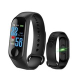 Stuff Certified® Originele M3 Smartband Fitness Sport Activity Tracker Smartwatch Smartphone Horloge OLED iOS Android iPhone Samsung Huawei Zwart