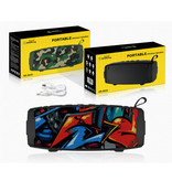 NewRixing Altoparlante wireless Soundbox Altoparlante wireless esterno Bluetooth 5.0 Nero