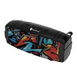 NewRixing Haut-parleur sans fil Soundbox Bluetooth 5.0 Haut-parleur sans fil externe Graffiti