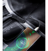 Baseus Spiralny kabel do ładowania USB-C Kabel do transmisji danych 1 metrowa ładowarka Czarny