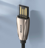 Baseus USB-C Gekrulde Spiraal Oplaadkabel Datakabel 1 Meter Oplader Rood