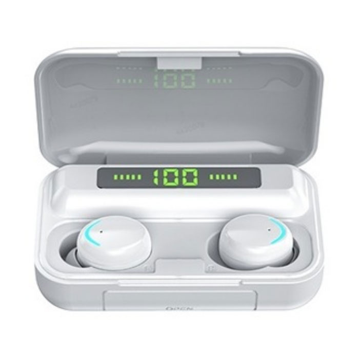 IPX7 TWS Wireless Smart Touch Control Earpieces 2200mAh Bluetooth 5.0 In-Ear Wireless Buds Earphones Earbuds Earphone White