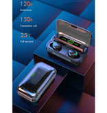 Stuff Certified® IPX7 TWS Auriculares inalámbricos con control táctil inteligente 2200mAh Bluetooth 5.0 Auriculares inalámbricos en la oreja Auriculares Auriculares Auriculares Blanco