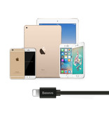 Baseus iPhone Lightning Curled Cable de carga en espiral Cable de datos Cargador de 1,6 metros Negro