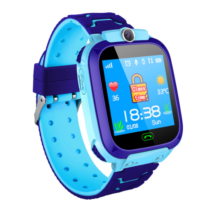 Smartwatch for Kids with GPS Tracker Smartband Smartphone Watch IPS iOS Android Blue