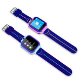 Stuff Certified® Smartwatch para niños con rastreador GPS Smartband Smartphone Watch IPS iOS Android Azul