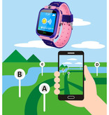 Stuff Certified® Smartwatch dla dzieci z lokalizatorem GPS Smartband Smartwatch Zegarek IPS iOS Android Niebieski
