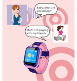 Stuff Certified® Smartwatch for Kids with GPS Tracker Smartband Smartphone Watch IPS iOS Android Pink