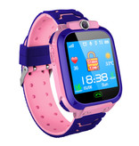 Stuff Certified® Smartwatch per bambini con localizzatore GPS Smartband Smartphone Watch IPS iOS Android Rosa
