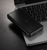 Baseus Cargador inalámbrico Qi de 10,000mAh + Powerbank Batería de emergencia Cargador inalámbrico Pad Negro