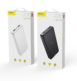 Baseus Caricabatterie Qi wireless da 10.000 mAh + batteria di emergenza Powerbank Batteria caricabatterie wireless Pad nero