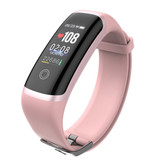 Longet M4 Smartband Fitness Tracker Smartwatch Smartphone Sport Activity Watch IPS iOS Android iPhone Samsung Pink Silver