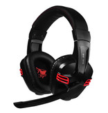 Salar Casque d'écoute de jeu stéréo KX236 avec microphone