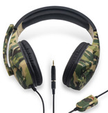 Robotsky Camo Gaming Headset Stereo Earphone Headphones with Microphone