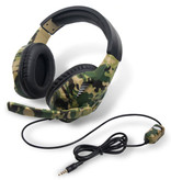 Robotsky Camo Gaming Headset Stereo Earphone Headphones with Microphone