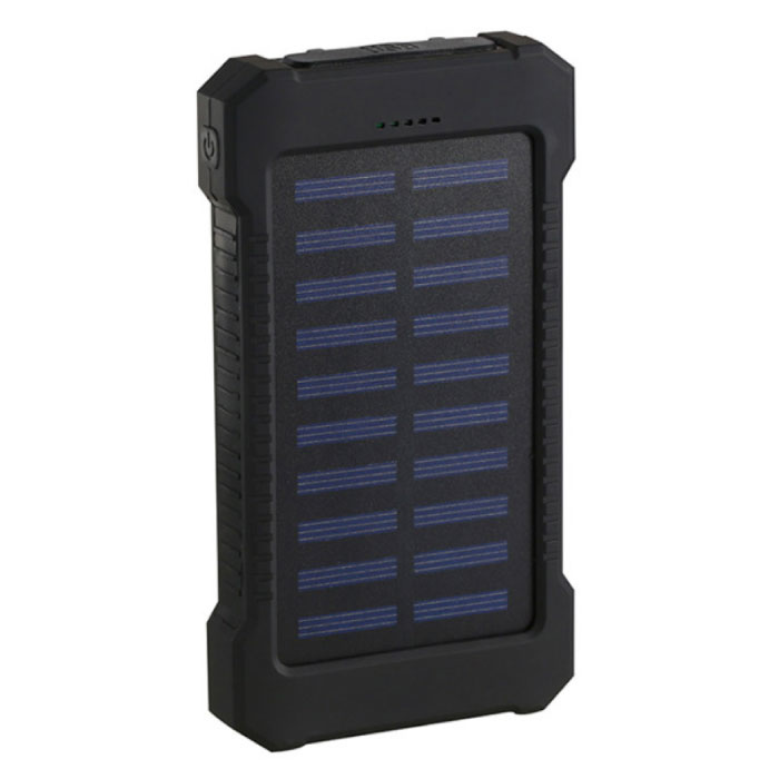 Cargador solar 30.000mAh Banco de energía externo Panel solar Batería de emergencia Cargador de batería Sun Black