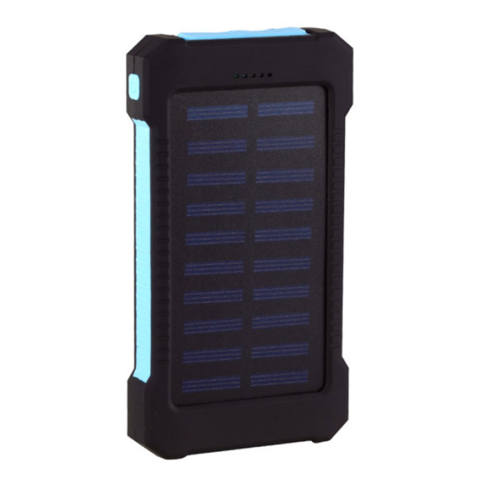 Chargeur solaire 30.000mAh Banque d'alimentation externe Panneau solaire Chargeur de batterie de secours Sun Blue