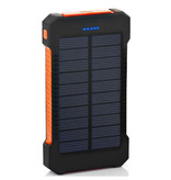 Stuff Certified® Solar Charger 30.000mAh External Power Bank Solar Panel Emergency Battery Battery Charger Sun Orange