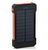 Stuff Certified®  Solar Charger 30.000mAh Externe Powerbank Zonnepaneel Noodaccu Batterij Oplader Zon Oranje