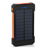 Stuff Certified® Solarladegerät 30.000mAh Externe Powerbank Solarpanel Notfallakku Akkuladegerät Sun Orange