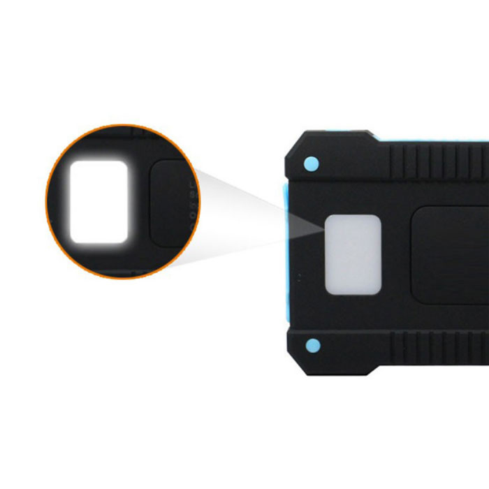 Stuff Certified® Solarladegerät 30.000 mAh Externe Powerbank Solarpanel Notfallbatterie Batterieladegerät Sonnengelb