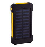 Stuff Certified® Chargeur solaire 30 000 mAh Banque d'alimentation externe Panneau solaire Chargeur de batterie de secours Jaune soleil