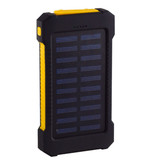 Stuff Certified® Solar Charger 30,000mAh External Power Bank Solar Panel Emergency Battery Battery Charger Sun Yellow