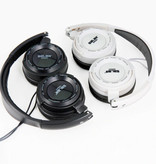 Salar Auriculares estéreo plegables EM520 Auriculares HiFi Gaming Blanco