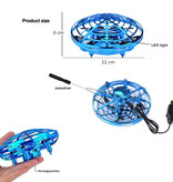 Stuff Certified® Mini RC UFO Drohne Quadcopter Hubschrauber Spielzeug Blau