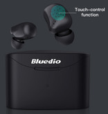 Bluedio T-Elf 2 Auricolari wireless TWS Touch Control Bluetooth 5.0 In-Ear Wireless Buds Auricolari Auricolari Auricolari neri