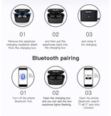 Bluedio T-Elf 2 Auriculares inalámbricos TWS Control táctil Bluetooth 5.0 Auriculares inalámbricos en la oreja Auriculares Auriculares Auriculares Negro