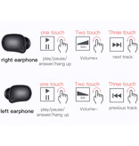 Bluedio T-Elf 2 Drahtlose Ohrhörer TWS Touch Control Bluetooth 5.0 Drahtlose In-Ear-Ohrhörer Ohrhörer Ohrhörer Ohrhörer Schwarz