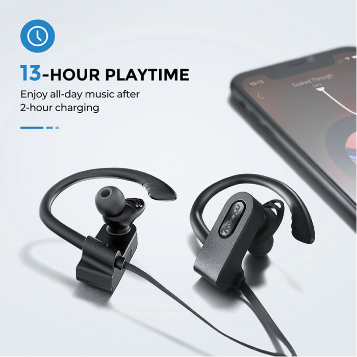 MPOW Flame 2 TWS Auricolari wireless con gancio per l'orecchio Bluetooth 5.0 In-Ear Wireless Buds Auricolari Auricolari Auricolare 150mAh Nero