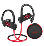 MPOW Bezprzewodowe słuchawki Flame 2 TWS z zaczepem na ucho Bezprzewodowe słuchawki douszne Bluetooth 5.0 Słuchawki douszne 150 mAh Słuchawki czerwone