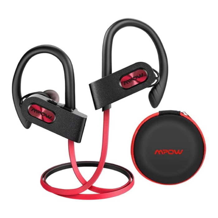 Bezprzewodowe słuchawki Flame 2 TWS z zaczepem na ucho Bezprzewodowe słuchawki douszne Bluetooth 5.0 Słuchawki douszne 150 mAh Słuchawki czerwone