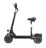 Janobike Patinete eléctrico todoterreno Smart E Step T10 con asiento - 2000W - Batería de 23,4 Ah - 11 "- Negro