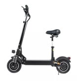 Janobike Trottinette électrique tout-terrain Smart E Step T10 avec siège - 2000 W, batterie 23,4 Ah - 11 "- noir