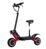 Janobike T85 Electric Off-Road Smart E Step Scooter with Seat - 5600W - 28Ah Battery - 10 inch Wheels