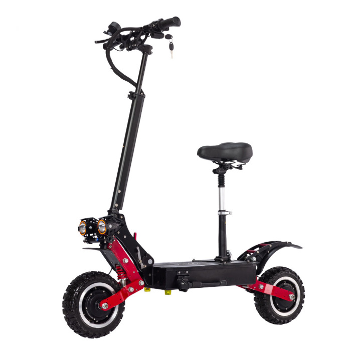 T85 Electric Off-Road Smart E Step Scooter z siedzeniem - 5600W - Akumulator 28Ah - 10-calowe koła