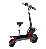 Janobike T85 Electric Off-Road Smart E Step Scooter with Seat - 5600W - 32Ah Battery - 10 inch Wheels