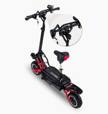 Janobike Scooter eléctrico todoterreno Smart E Step T85 con asiento - 5600 W - Batería 32 Ah - Ruedas de 10 pulgadas