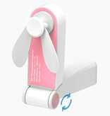 Stuff Certified® C28 Oplaadbare Draagbare Ventilator - Handventilator Op Batterij Roze